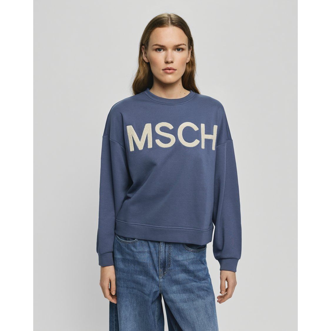 Moss Copenhagen Mela Briena Sweatshirt - blau