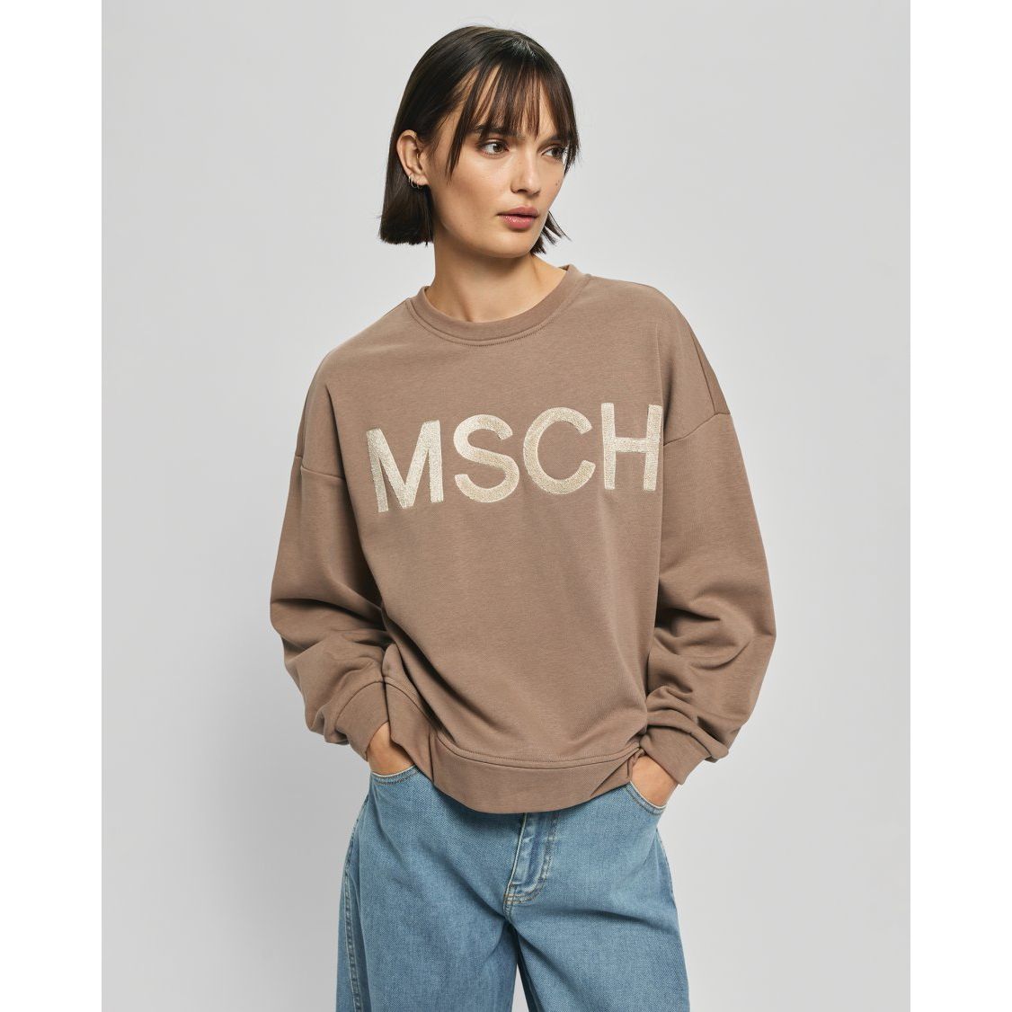 Moss Copenhagen Mela Briena Sweatshirt - braun