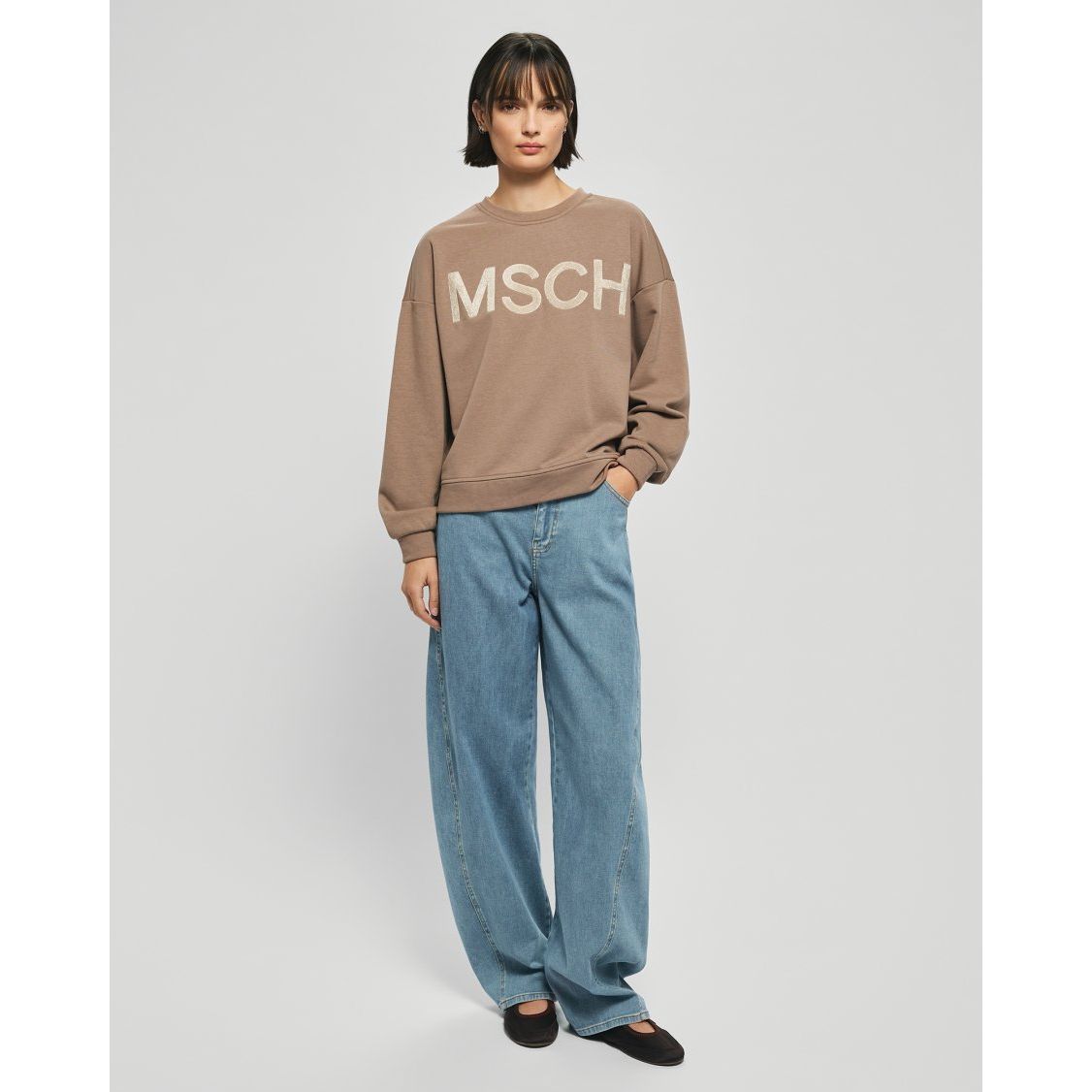 Moss Copenhagen Mela Briena Sweatshirt - braun