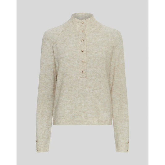 Moss Copenhagen Milania Hope M Pullover - oatmeal melange
