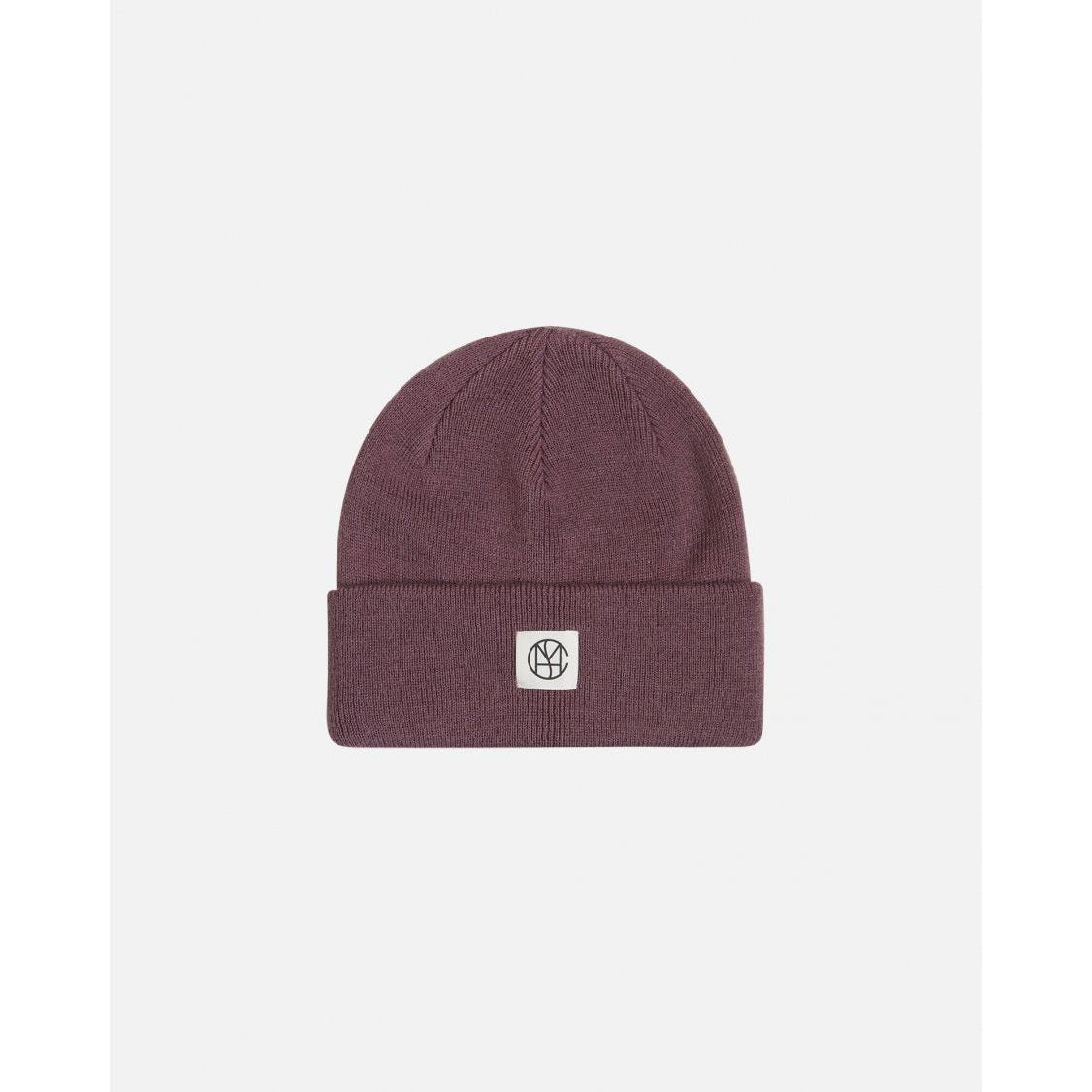 Moss Copenhagen Mojo Icon Beanie / black plum