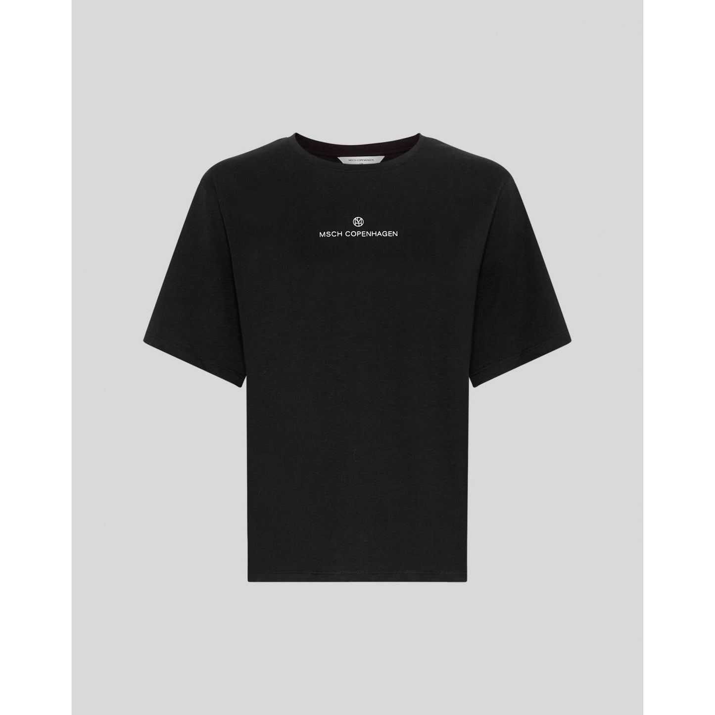 Moss Copenhagen Theana Organic Icon Logo T- Shirt - schwarz