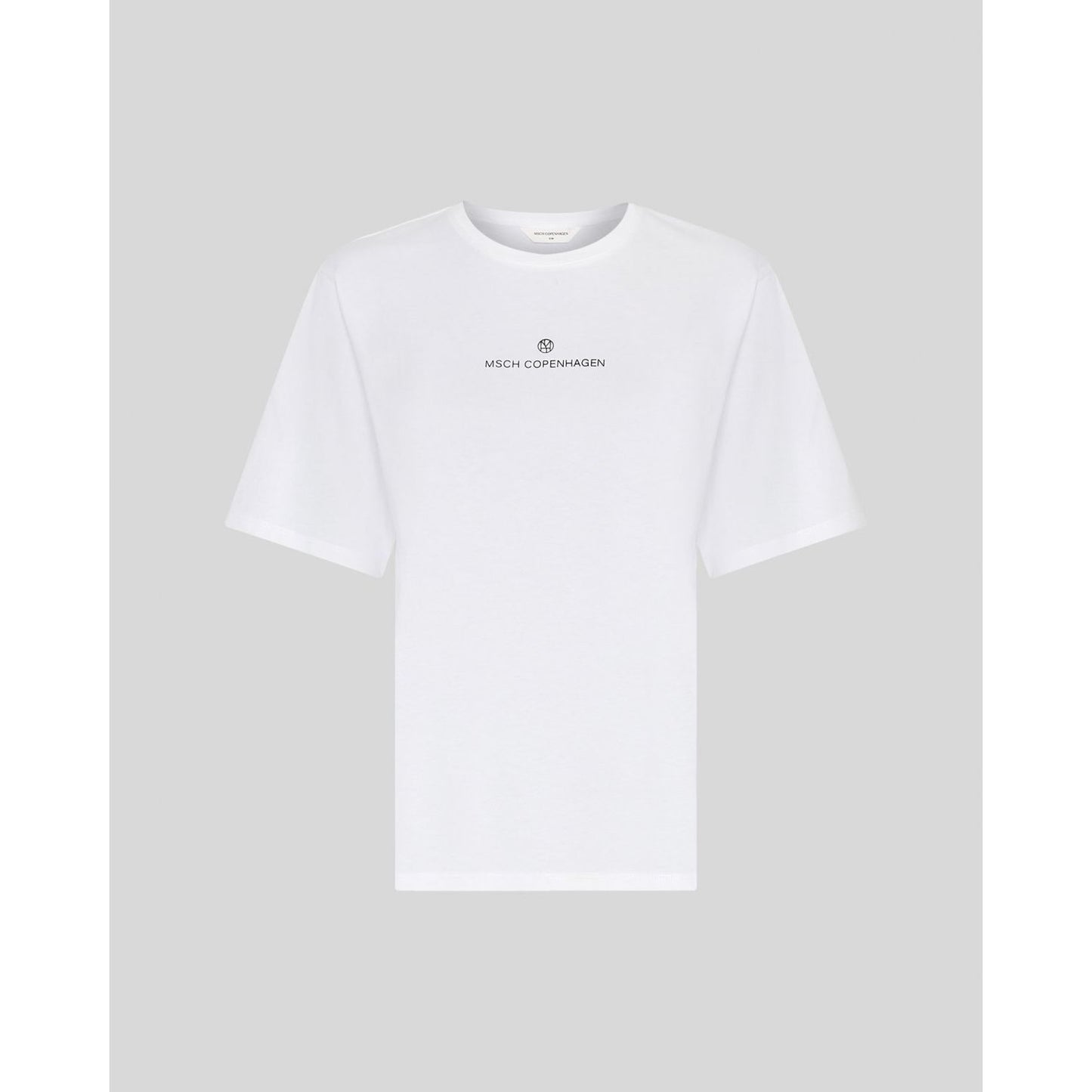 Moss Copenhagen Theana Organic Icon Logo T-Shirt - weiß