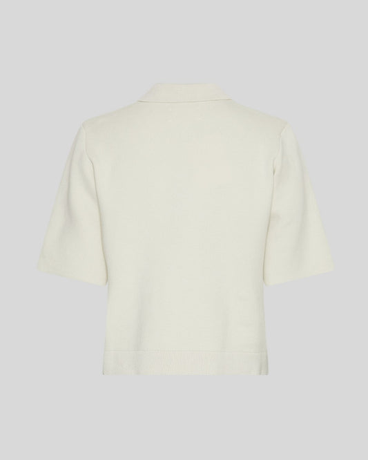 Moss Copenhagen Trinity 2/4 Zip Cardigan -turledove-