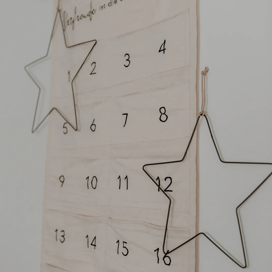 Eulenschnitt Metallkranz Stern 2er Set