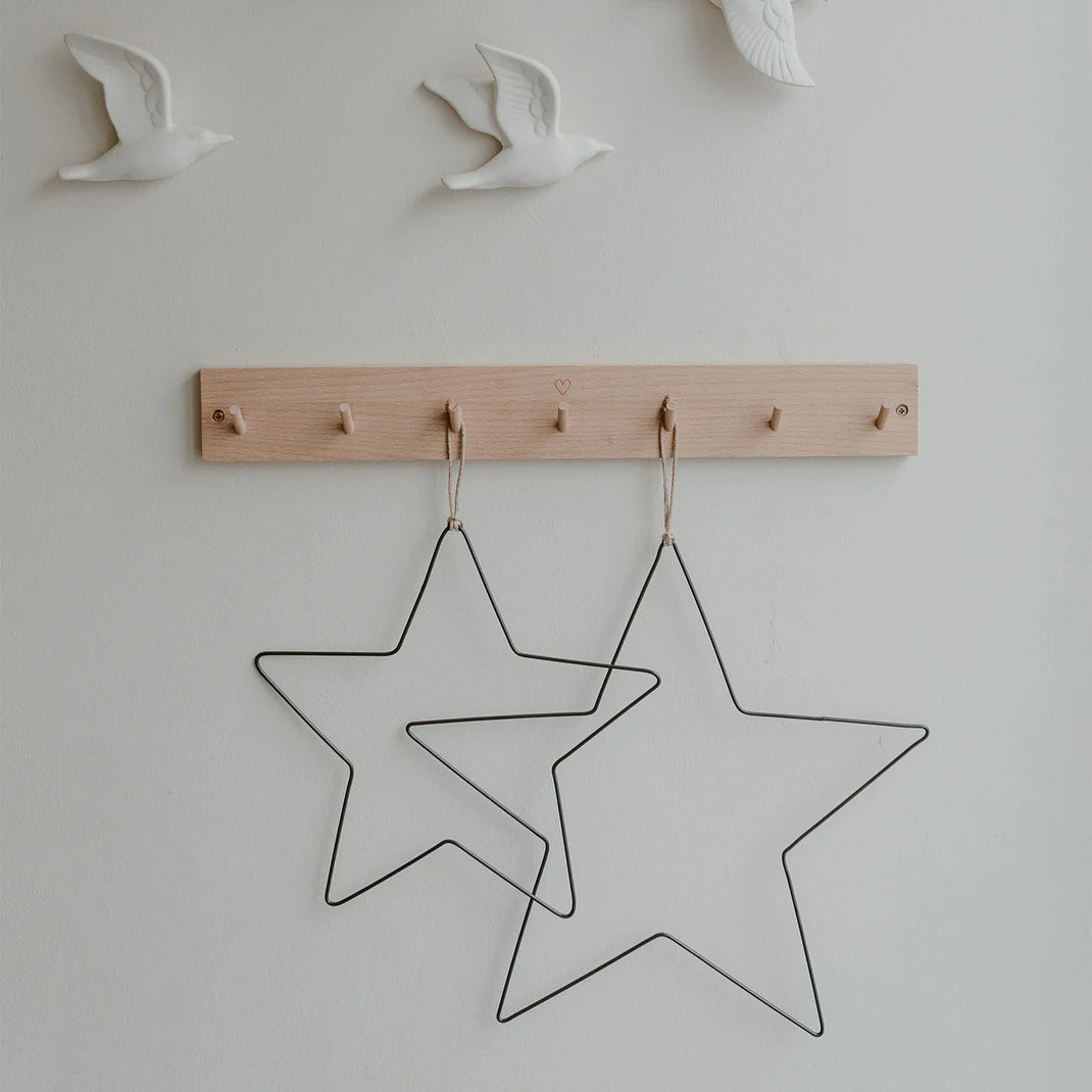 Eulenschnitt Metallkranz Stern 2er Set