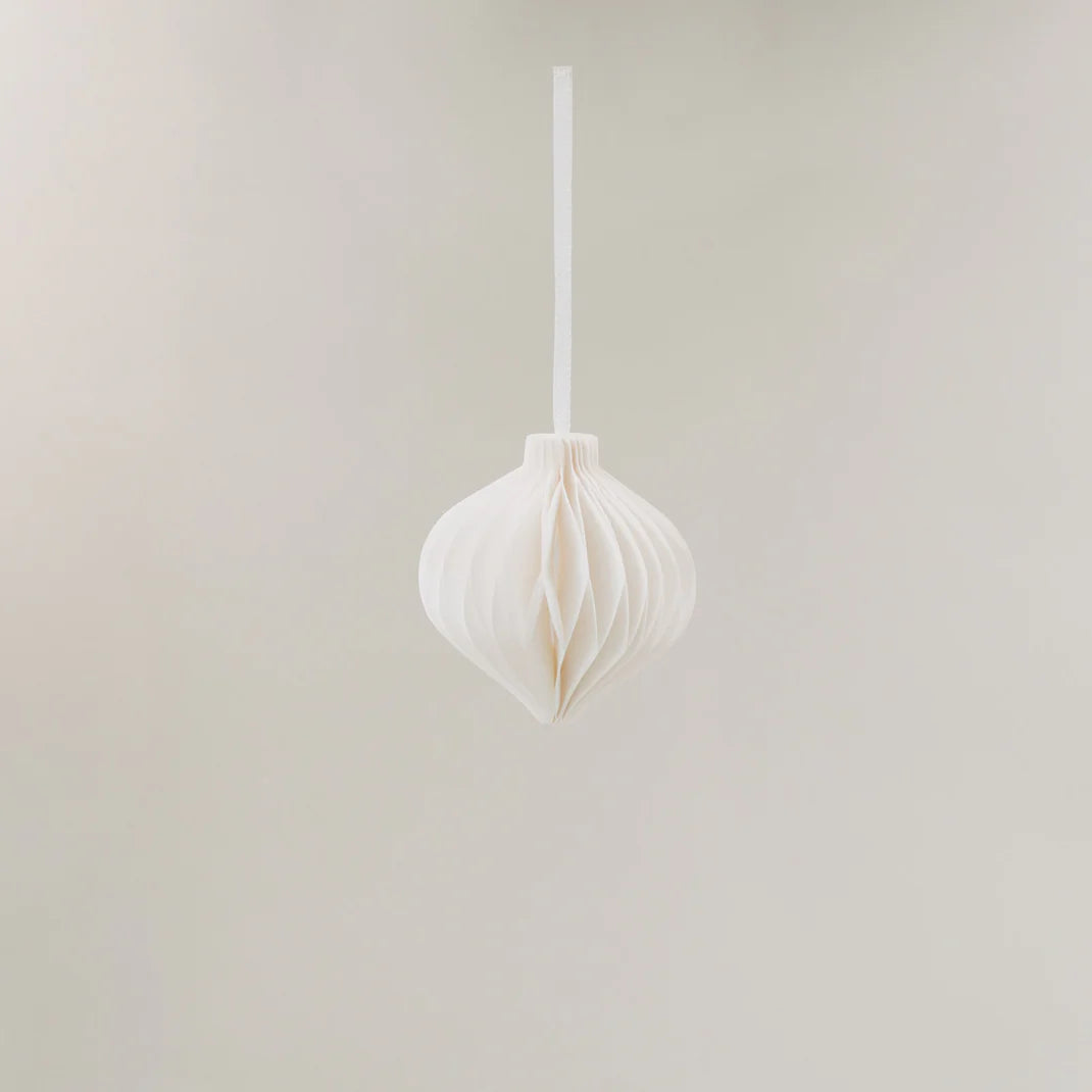 Eulenschnitt Papieranhänger 7cm - natur