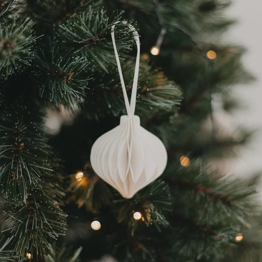 Eulenschnitt Papieranhänger 7cm - natur