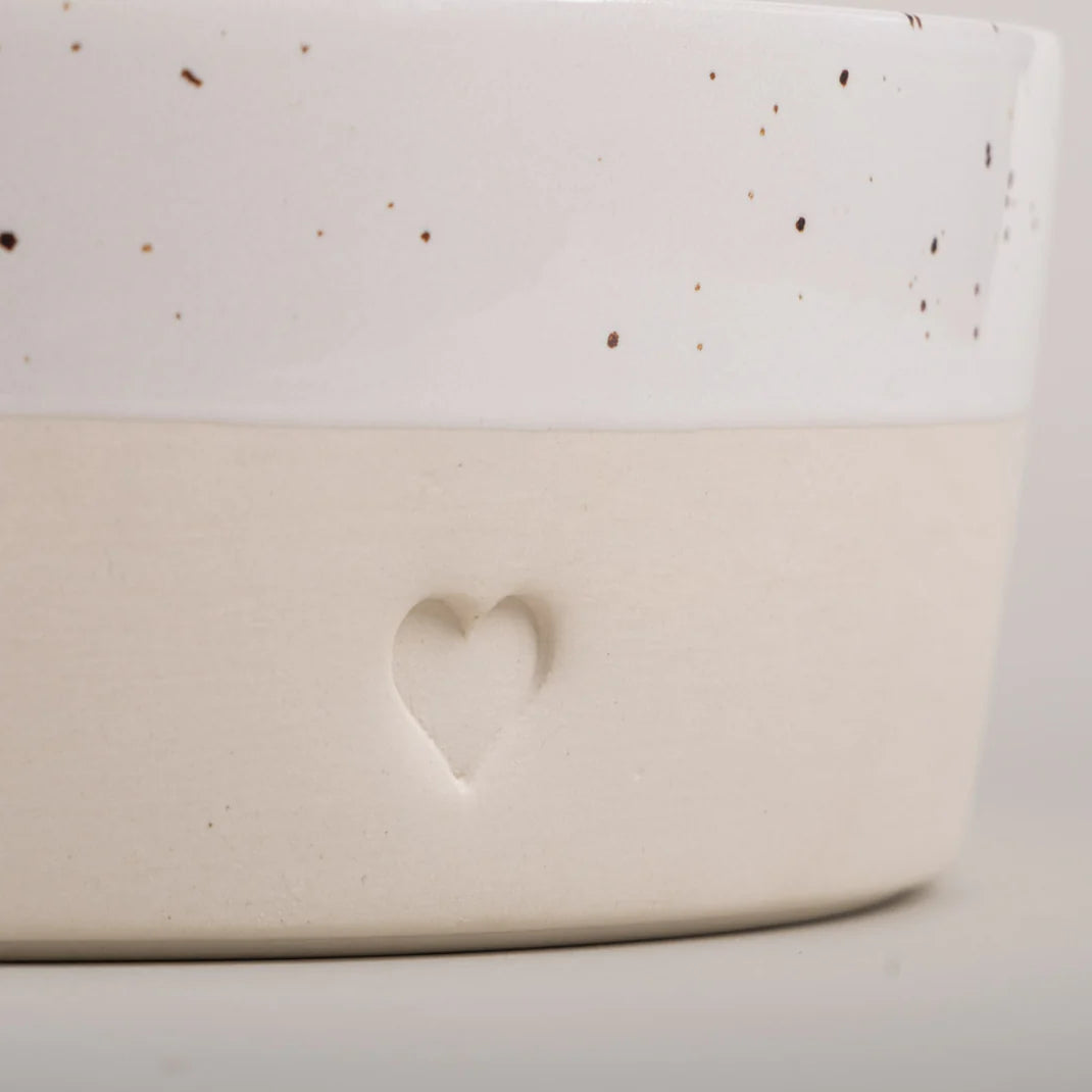 Eulenschnitt Schale Herz 27cm