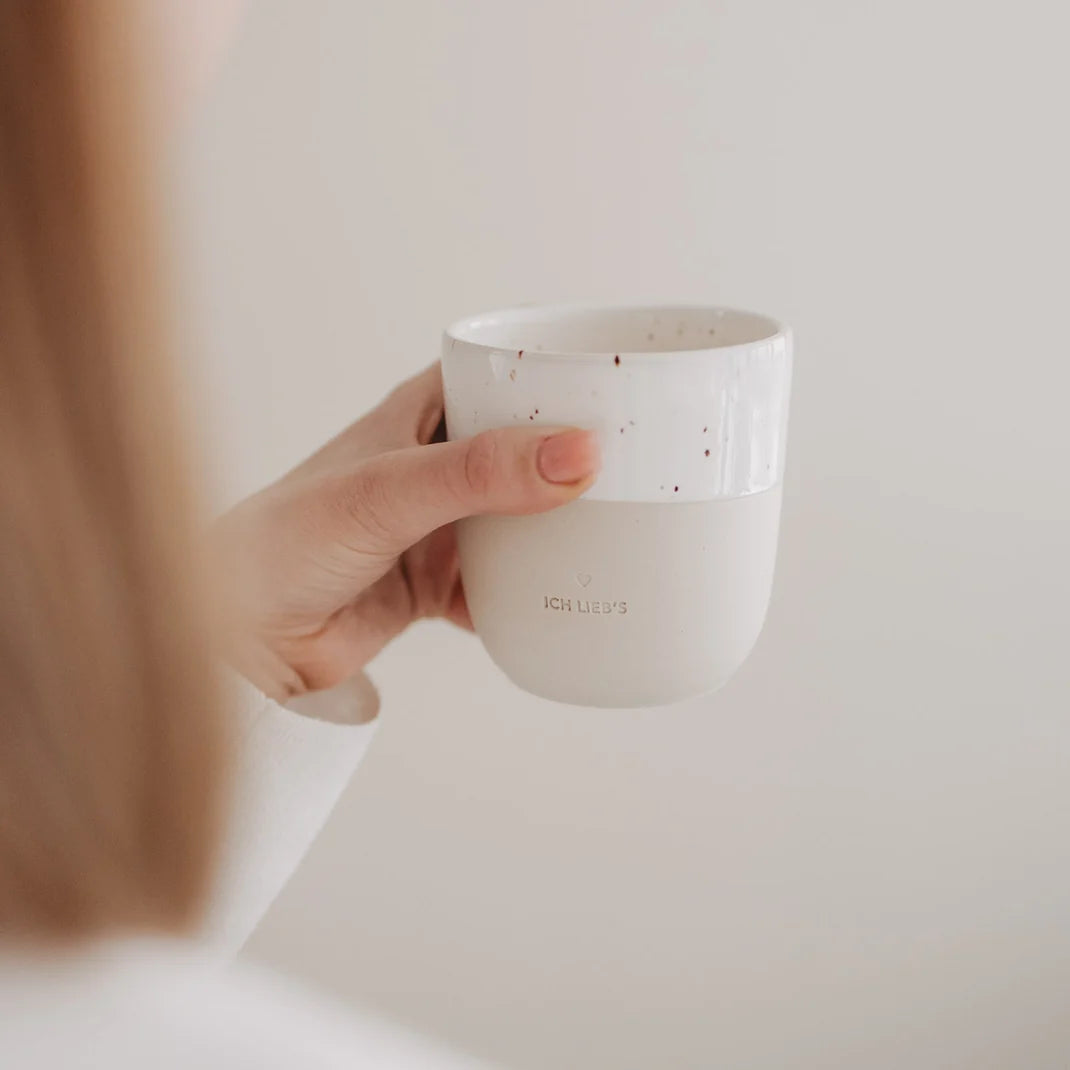 Eulenschnitt Becher "Ich lieb's"