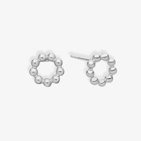 Glam & Glory Raelyn Flower Stud Ohrstecker -silber