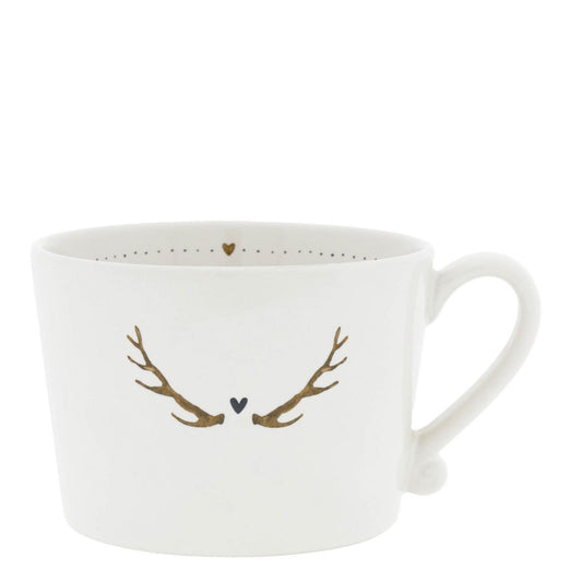 Bastion Collections Tasse Cup Deer - white