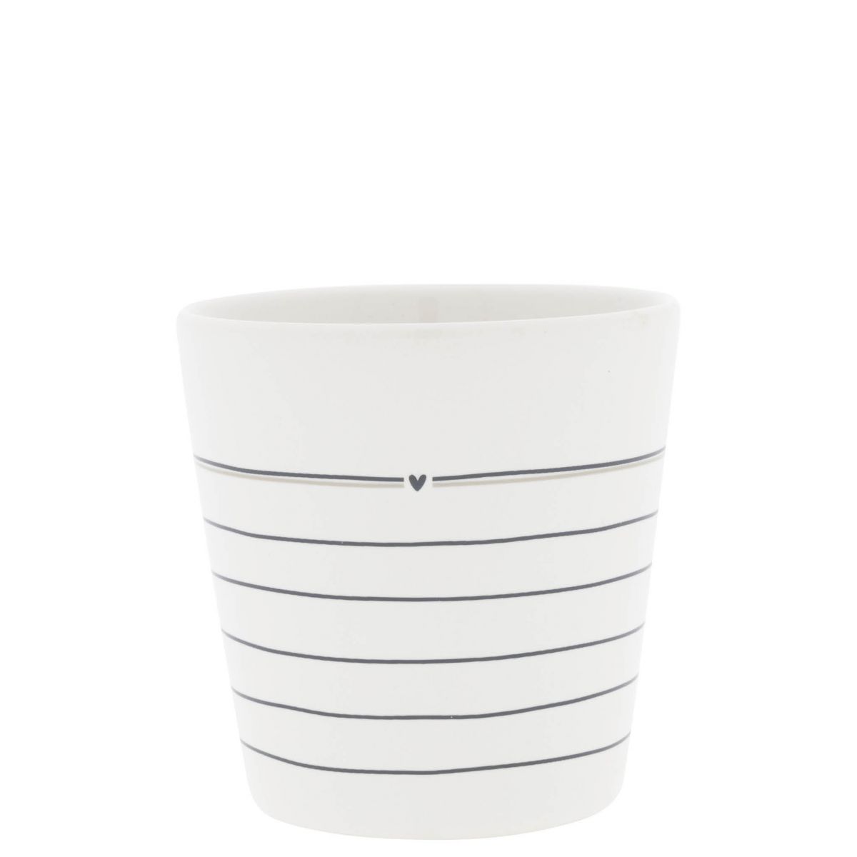 Bastion Collections Cup white / Tasse Streifen