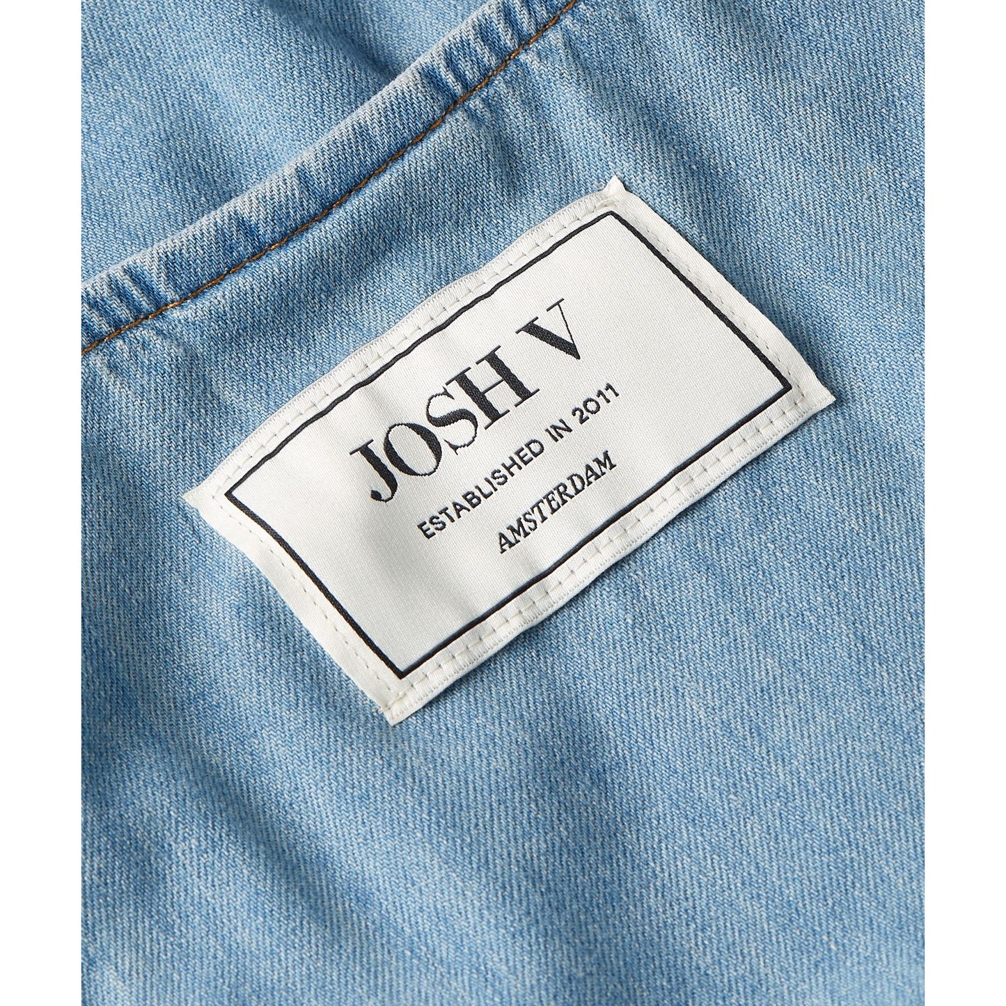JOSH V SEA Tailliertes Top mit Schößchen - mid blue denim