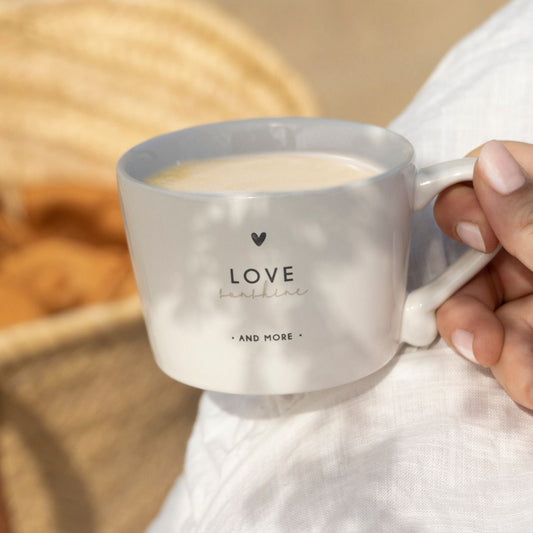 Bastion Collections Cup white / Tasse -love sunshine and more-