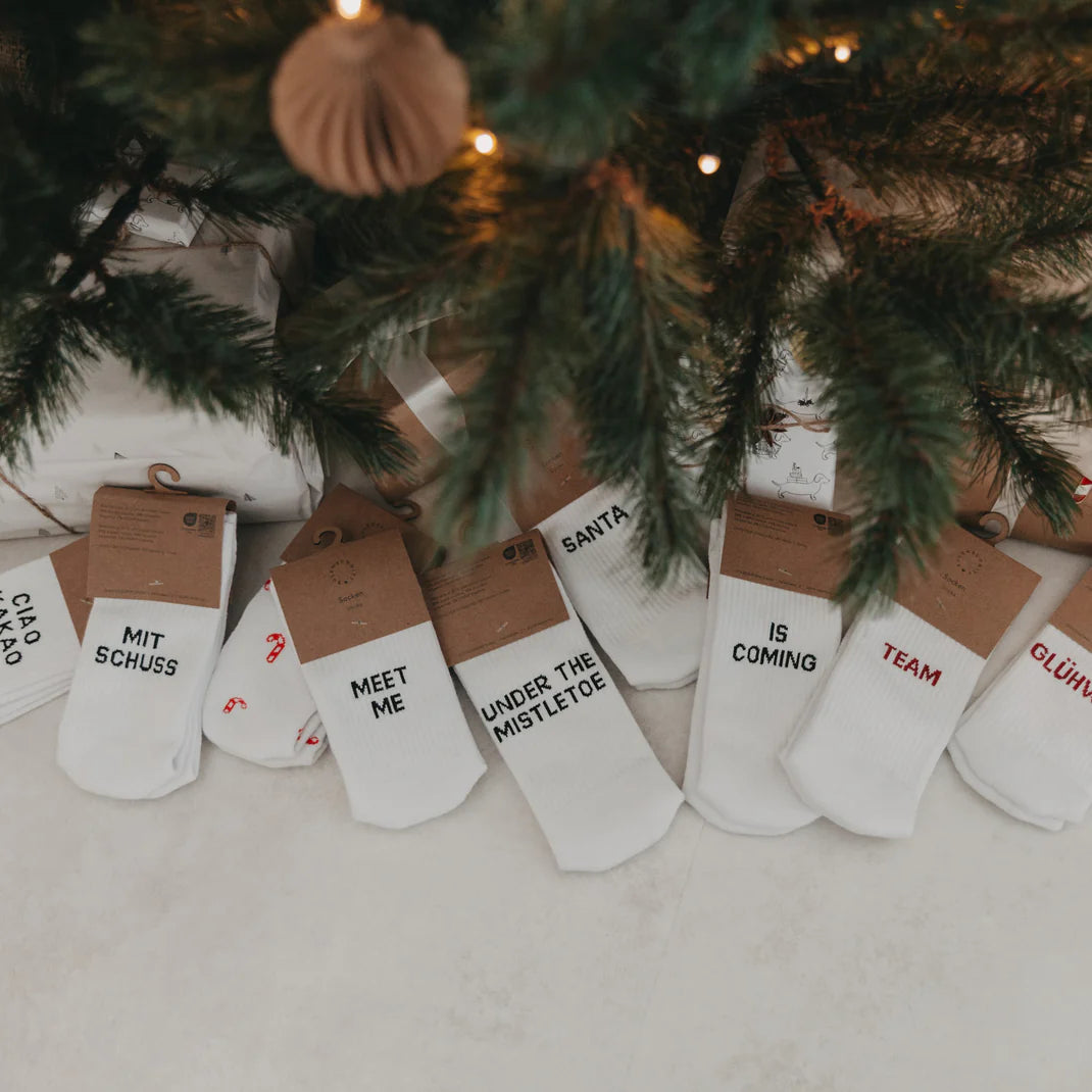 Eulenschnitt Socken Team Glühwein