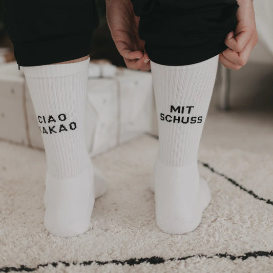 Eulenschnitt Socken Ciao Kakao mit Schuss