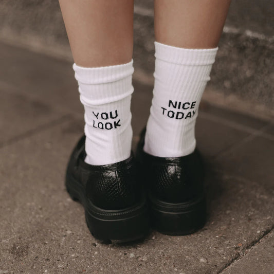 Eulenschnitt Socken -you look nice today-