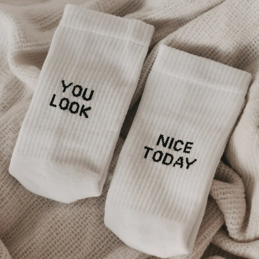 Eulenschnitt Socken -you look nice today-