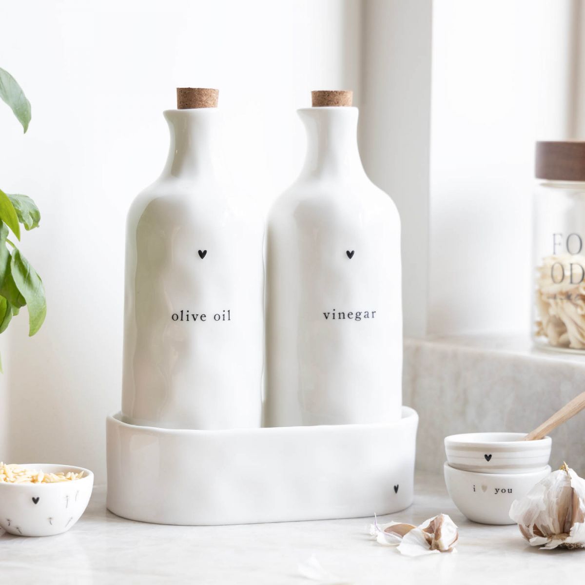 Bastion Collections Oil large with heart -  black