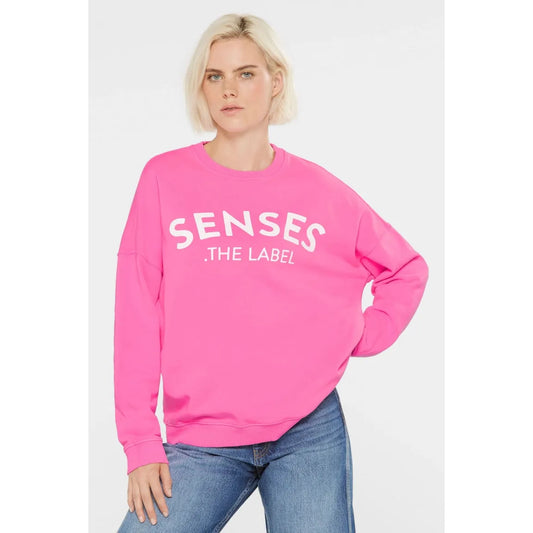 Senses the label Sweatshirt SMI:LLA - vivid pink