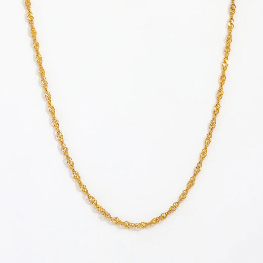 Glam & Glory Swirly Kette -gold-