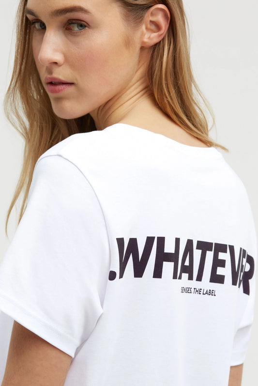 Senses. the label T-Shirt mit Back-Print - opticwhite