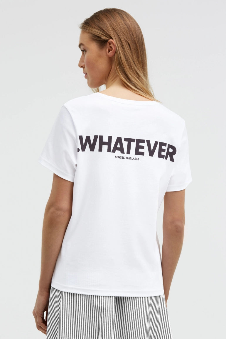 Senses. the label T-Shirt mit Back-Print - opticwhite