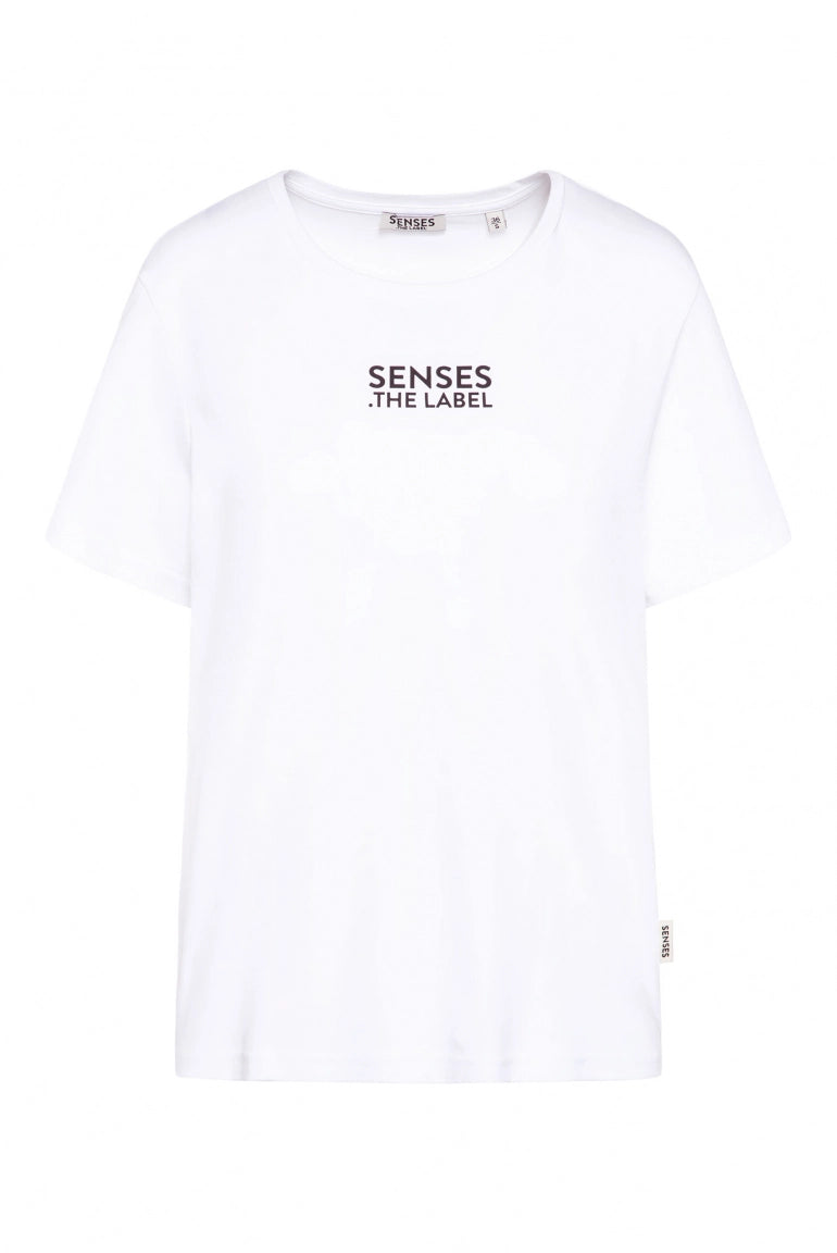 Senses. the label T-Shirt mit Back-Print - opticwhite
