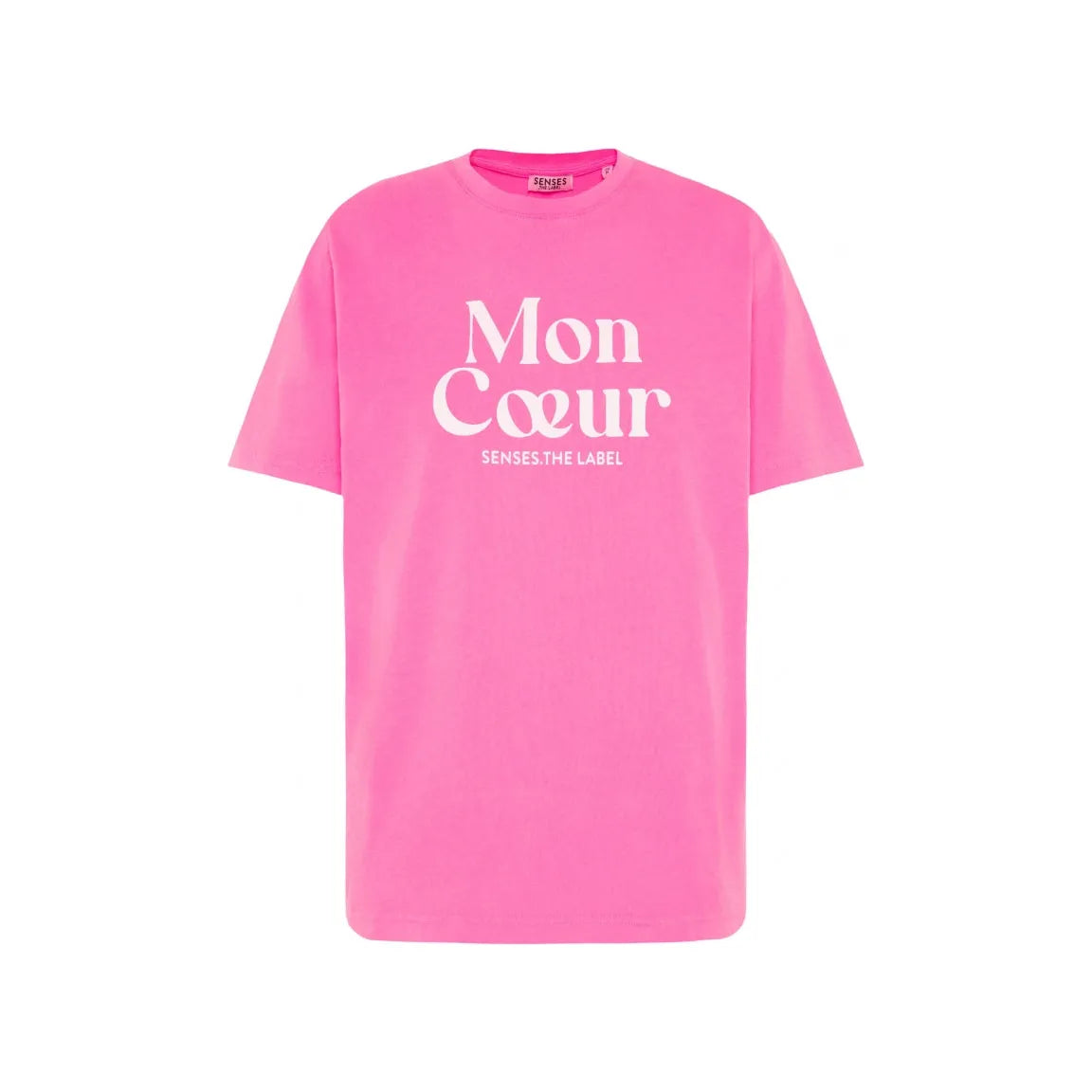 Senses the label T-Shirt "Mon Coeur" -vivid pink