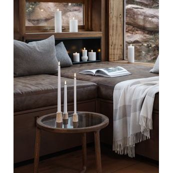 Piffany Copenhagen uyuni / LED Taper Candle / Stabkerze - nordic white - 2 er Set