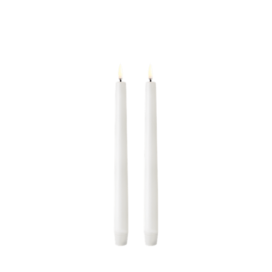 Piffany Copenhagen uyuni / LED Taper Candle / Stabkerze - nordic white - 2 er Set
