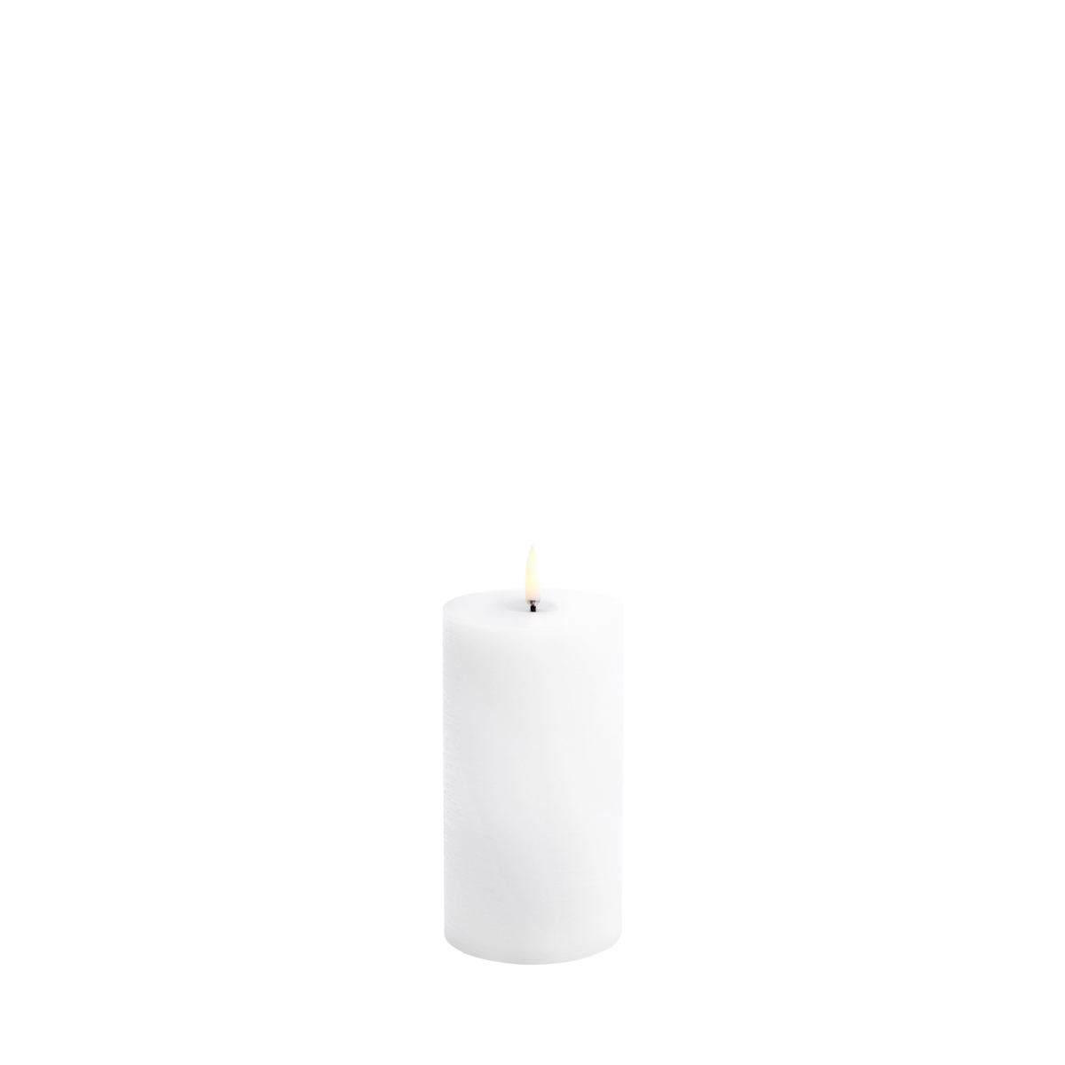 Piffany Copenhagen uyuni / LED Melted Edition Pillar Candle -nordic white- 7,8 X 15,2cm