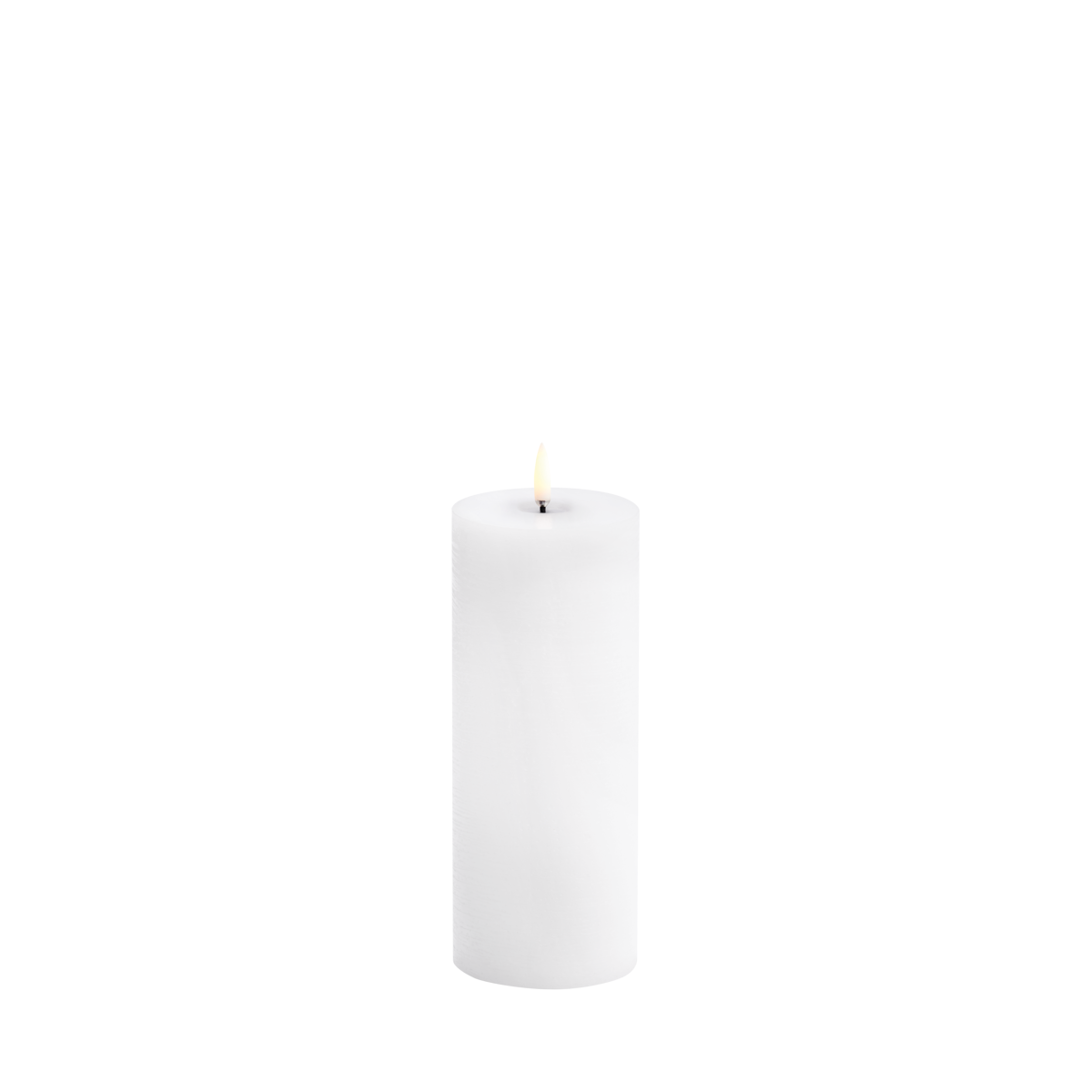 Piffany Copenhagen uyuni / LED Melted Edition Pillar Candle -nordic white- 7,8 X 20,3cm