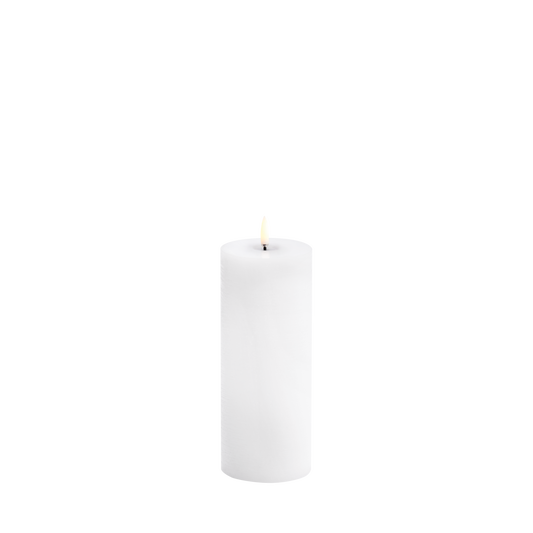 Piffany Copenhagen uyuni / LED Melted Edition Pillar Candle -nordic white- 7,8 X 20,3cm