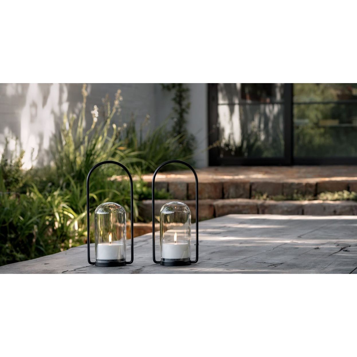 Piffany Copenhagen uyuni /LED Pillar Candle -white- 8,4 X 5cm / Outdoorkerze