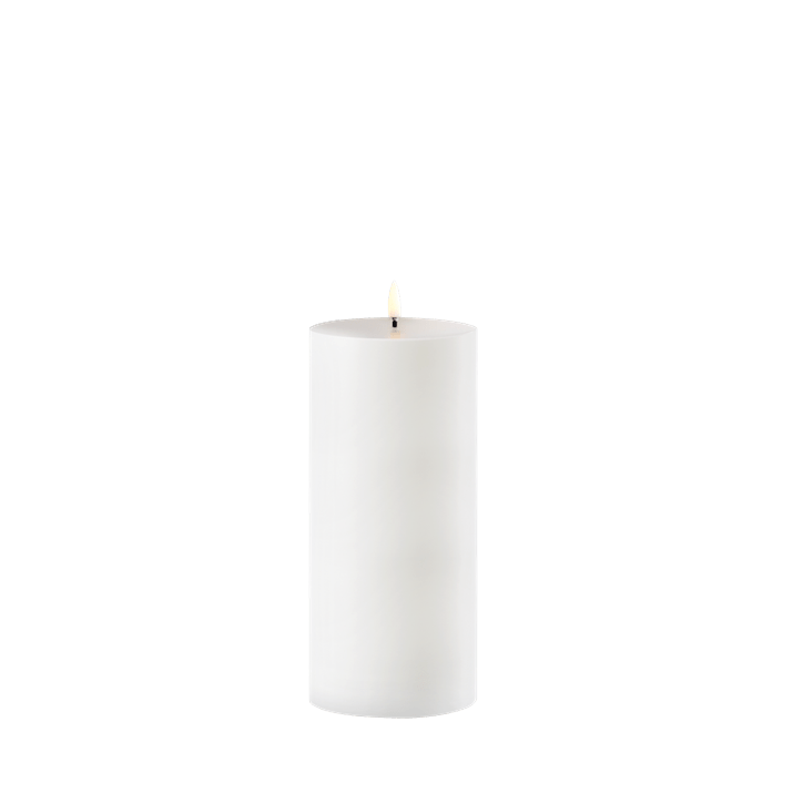 Piffany Copenhagen uyuni /LED Pillar Candle -white- 8,4 X 20cm / Outdoorkerze