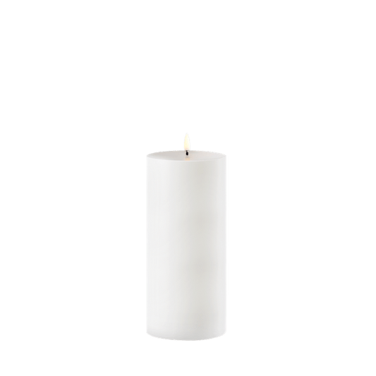 Piffany Copenhagen uyuni /LED Pillar Candle -white- 8,4 X 20cm / Outdoorkerze
