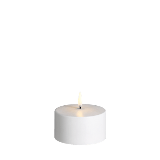 Piffany Copenhagen uyuni /LED Pillar Candle -white- 8,4 X 5cm / Outdoorkerze