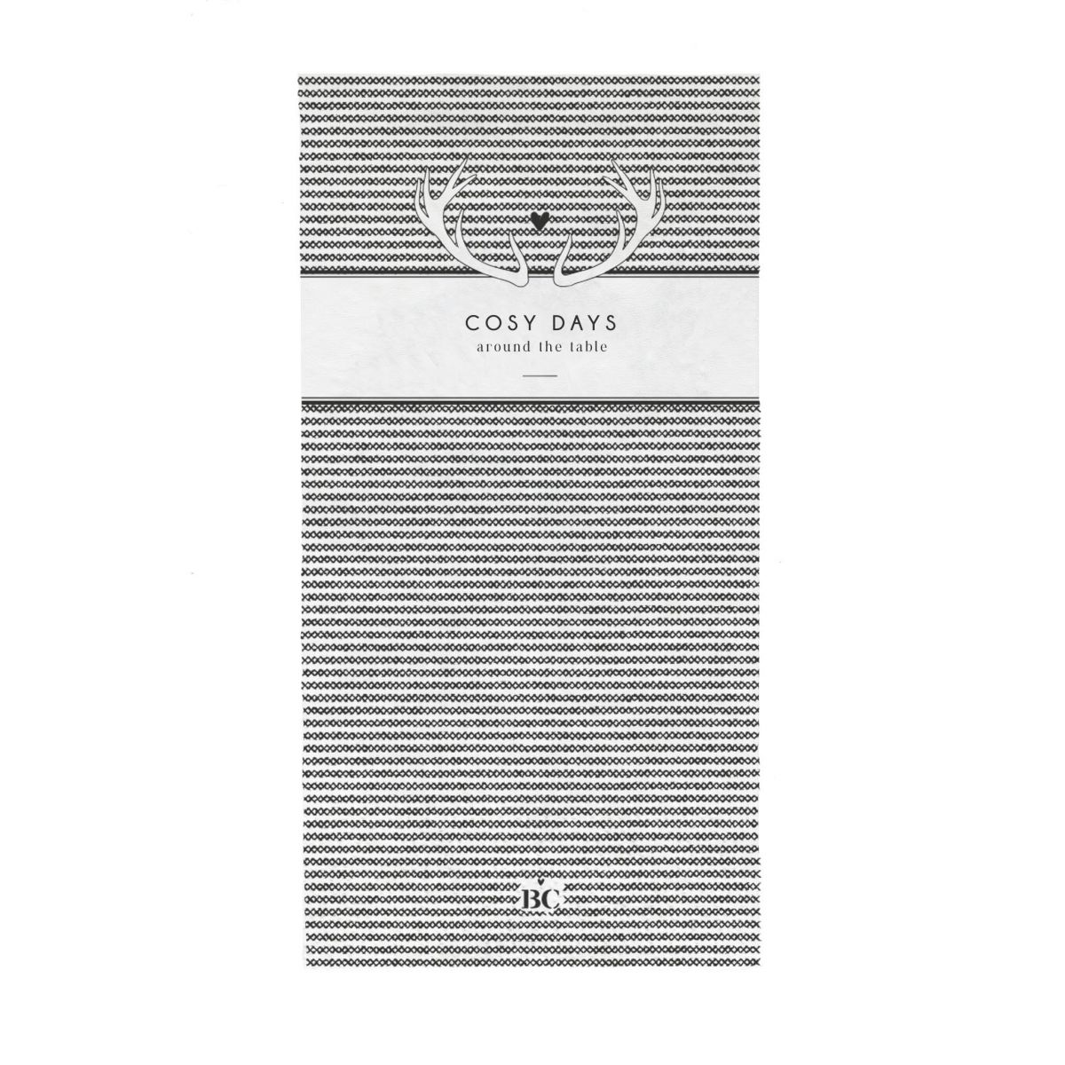 Bastion Collections Napkin/ Papierserviette -cold days- stripes