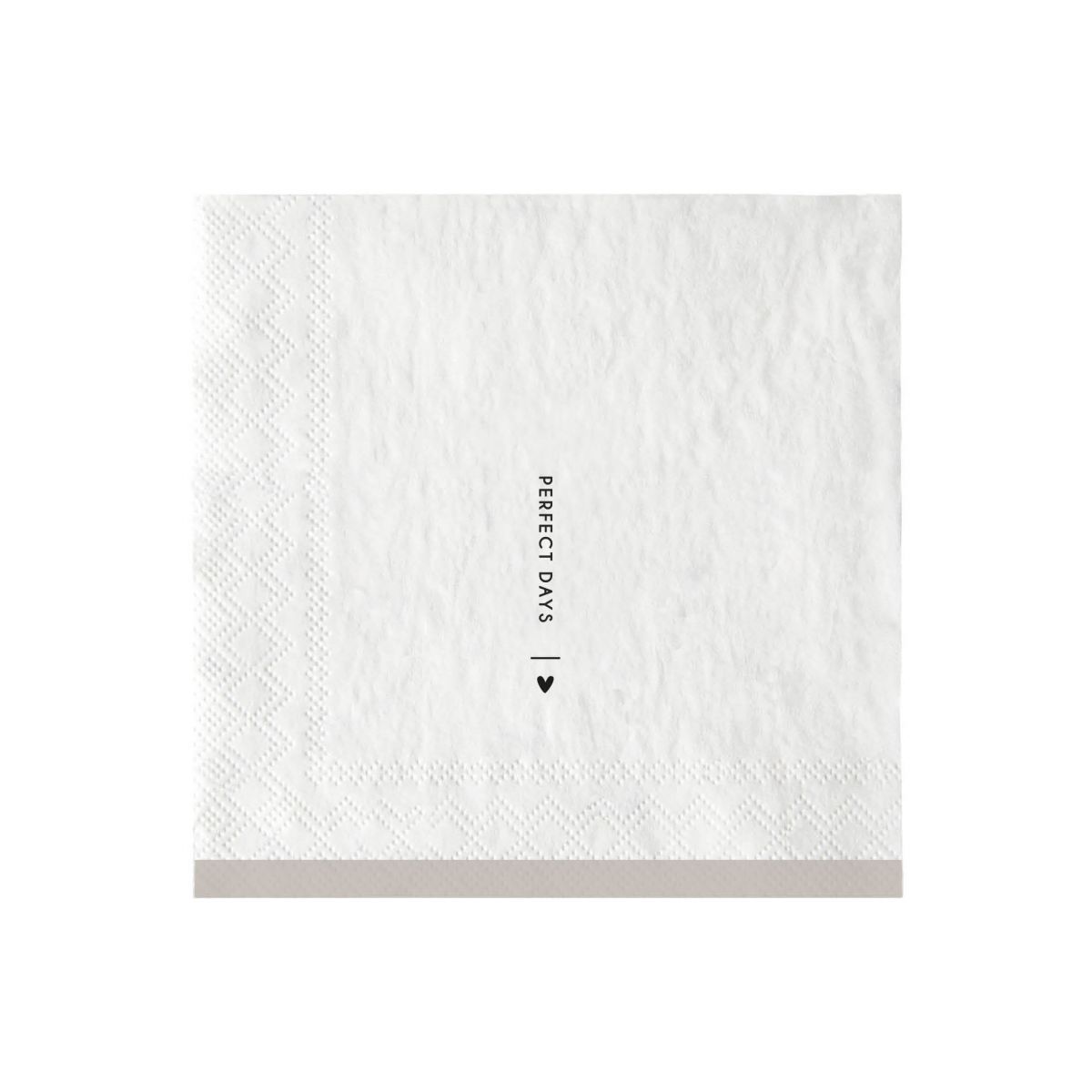 Bastion Collections Napkin white / Papierserviette -drinks and more-