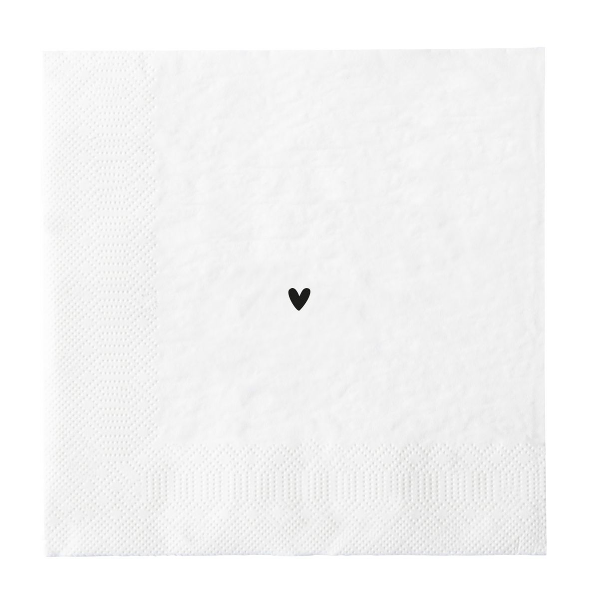 Bastion Collections Napkin white / Papierserviette -lovely days-