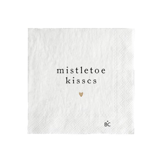 Bastion Collections Napkin/ Papierserviette - Mistletoe kisses
