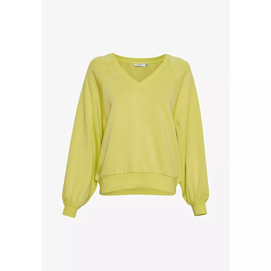 Moss Copenhagen MSCH Nelina Ima Q Raglan V Neck Sweatshirt -endive-