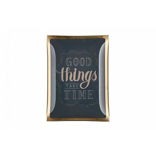 GIFTCOMPANY Love Plates , Good things take Time