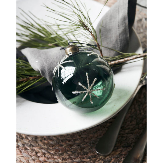 House Doctor Weihnachtsbaumkugel / Ornament Star - green -