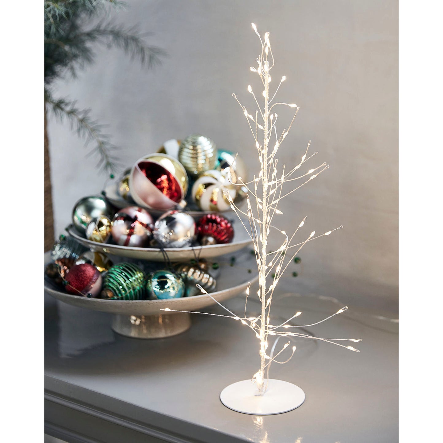 House Doctor Wire Christmas Tree, Weihnachtsbaum, glow - white -