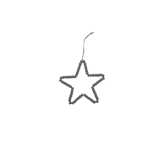 Krasilnikoff Beads Star, medium -grau-