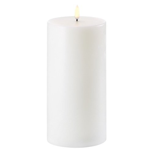 Piffany Copenhagen uyuni / LED Pillar Candle -nordic white- 7,8 X 15cm