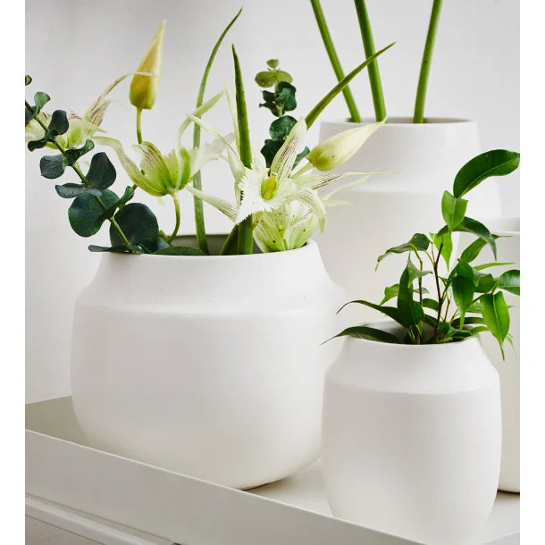 Lübech Living AYA Vase/ Übertopf  -white-
